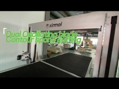 Schnelle Schaum-Profil-Schneidemaschine-doppelte vibrierende industrielle Schaum-Schneidemaschine