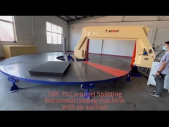 Rundes Arbeitstisch Rotationsschneiden Horizontale CNC-Schaumschneidemaschine Schneider Digitalsteuerung