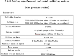 C-618 Hochmoderne Horizontale Karussellspaltmaschine (mit Druckwalze)