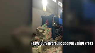 Industrielle hydraulische Schwammballenpresse – Stahlgehäuse, Premium-Teile, kontinuierlicher Auswurf und kundenspezifische Automatik