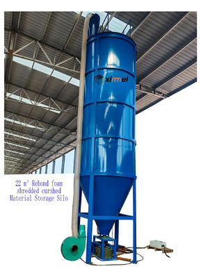 22 M3 Rückschlag Schaumstoff Material Speichertank Recycling PU Schaumstoff zerkleinerter zerkleinertes Rührsilos für Dampfschaummaschine