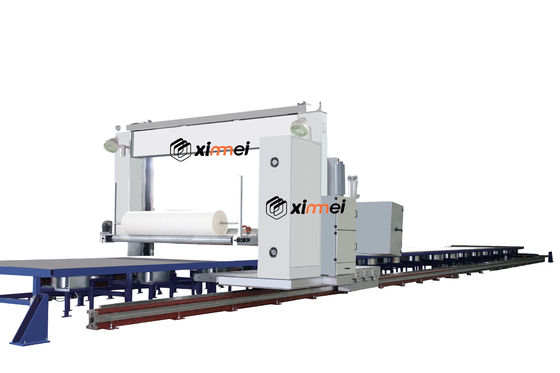 C517 Schneideinheit Moving On Linear Motion Guide Long Block Foam Splitting to Slim Sheet Horizontal Cutting Machine