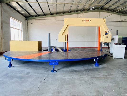 Automatischer rotierender PU-Schwamm-Rebond-Schaumschneider, horizontale Spaltkarussell-Absaugung