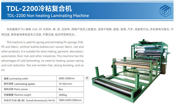 Sponge Stoff Ledernetz EPE Schaumfolie Bindung Laminationsmaschine Kombinieren